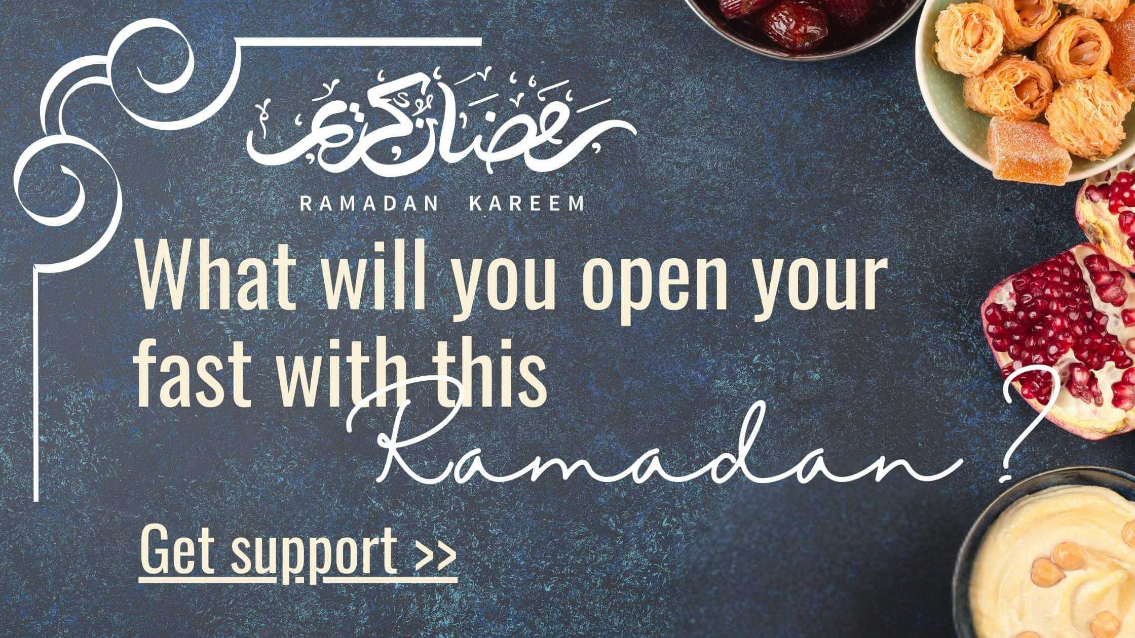 What will you open your fast with this Ramadan?
